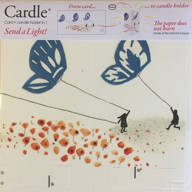 CARDLE Kites (Chirpy Breeze) - Portavelas Tarjetas de felicitación