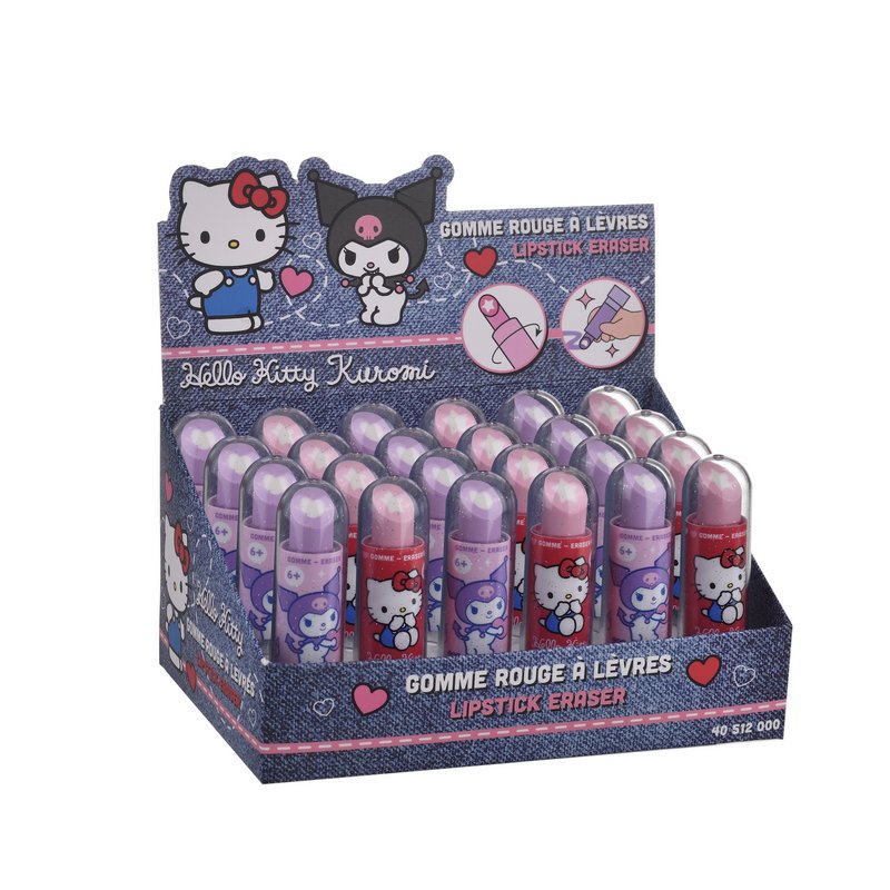 Hello Kitty og Kuromi Lipstick Eraser