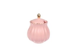 Royal Rose zuccheriera rosa con bordo oro 200 ml Isabelle Rose