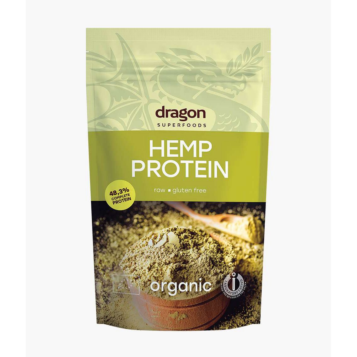 Hemp Protein, 50% protein, organic, Dragon Superfoods, 200g