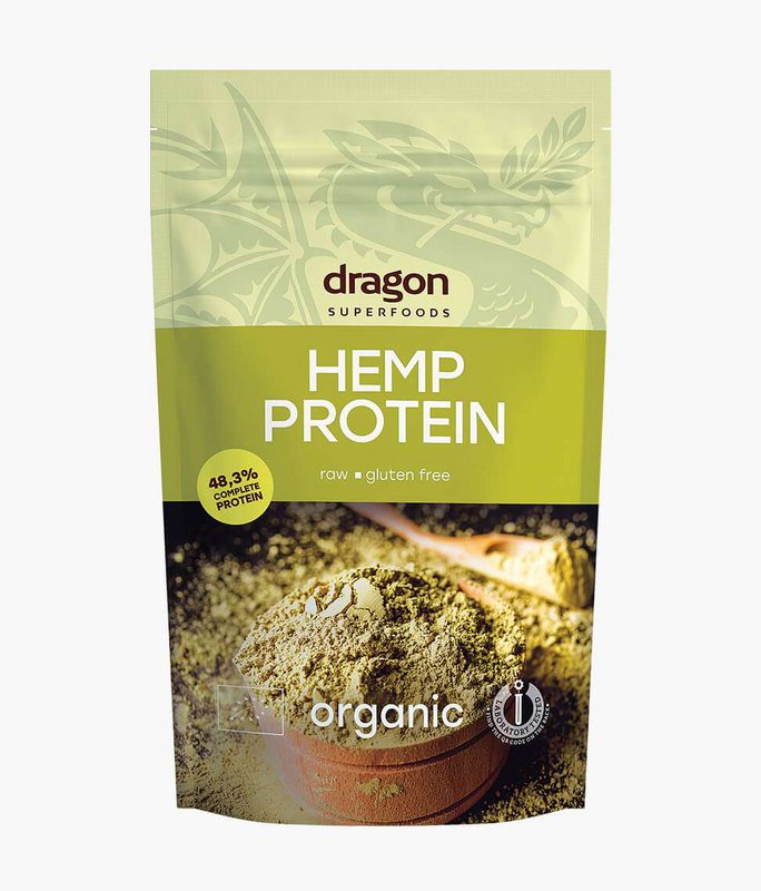 Hemp Protein, 50% protein, organic, Dragon Superfoods, 200g