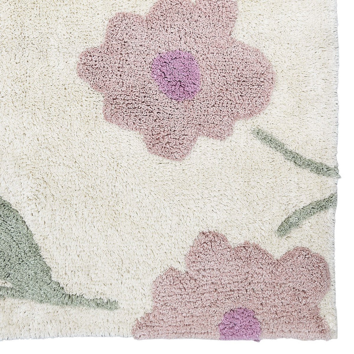 Sunny Flowers Pink designer children's rug