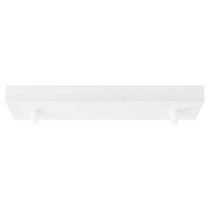 Home Sweet Home Ceiling rose beam metal white 2 lights