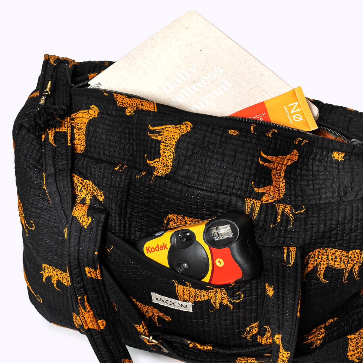 Stor "sort leopard" rejsetaske