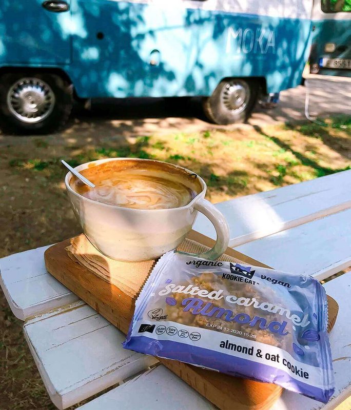 Salted Caramel Almond Cookie, organic, Kookie Cat, 50g