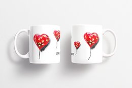 Banksy Keramikkrus 325ml - Bandageret hjerte