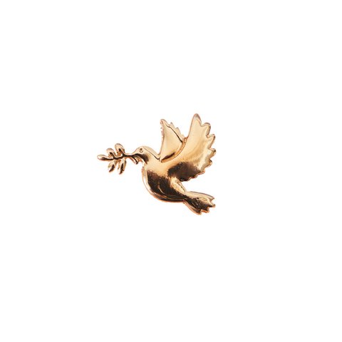 Pin Duif van Vrede Goud