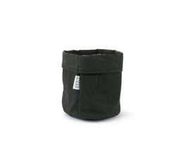 Bolsa de papel lavable SIZO negra con forro impermeable biodegradable