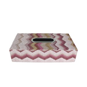 Taschentuchbox Zickzack pink rosa Muster Kosmetiktücherbox