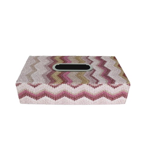 Taschentuchbox Zickzack pink rosa Muster Kosmetiktücherbox