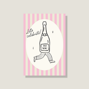 Postcard 'Let's Celebrate'