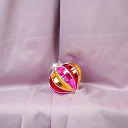 Ornamento - Palla di Natale - Vetro - Multi Colore - 8x8cm