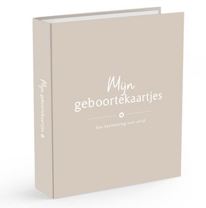 Fyllbooks Aufbewahrungspaket Geburtsanzeigen beige A5