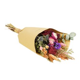 Tørrede blomster - feltbuket - Bourgogne
