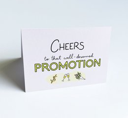 Biglietto d'auguri per la promozione - Saluti a quella meritata promozione