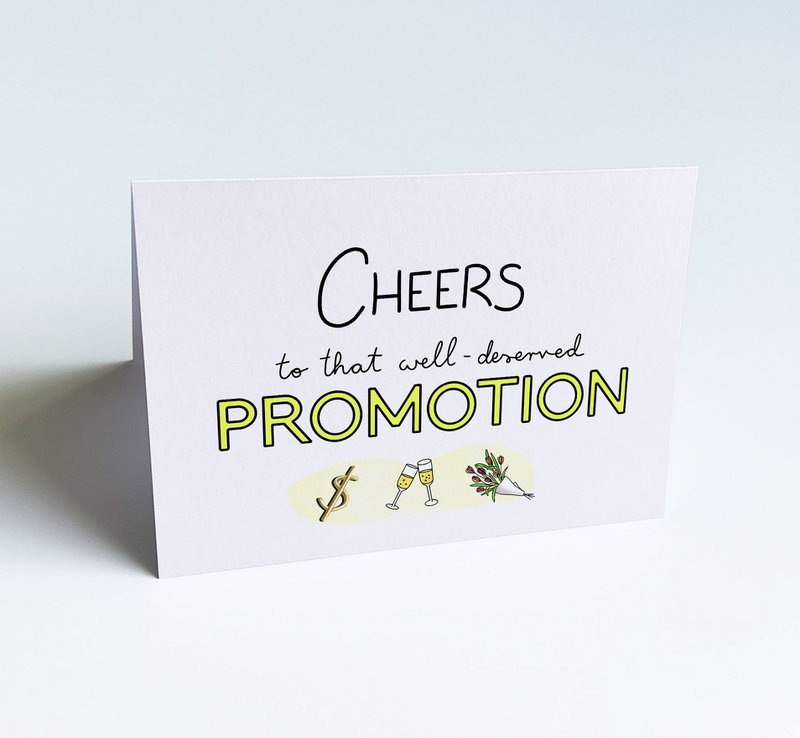 Biglietto d'auguri per la promozione - Saluti a quella meritata promozione