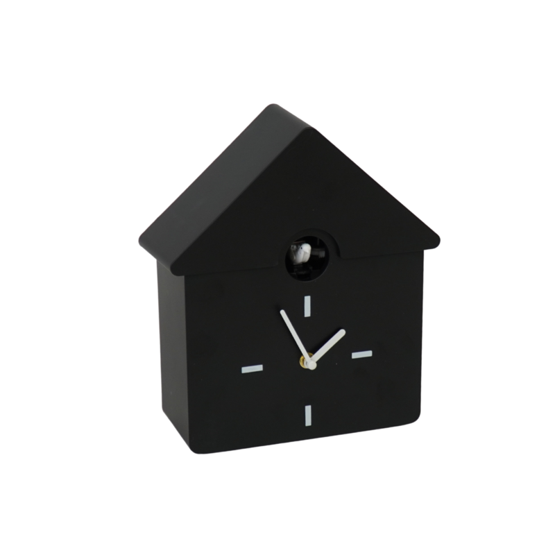 Reloj- Cuco de reloj de pared- Negro- 24x27x9cm