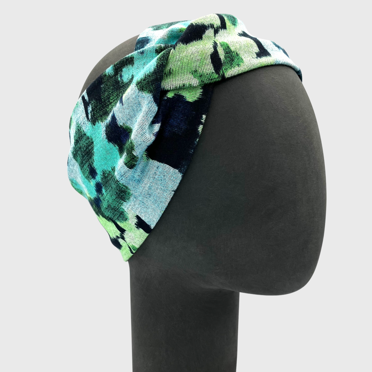 Headband Accessoire blue green watercolor | Ponte Jersey