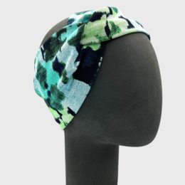 Headband Accessoire blue green watercolor | Ponte Jersey