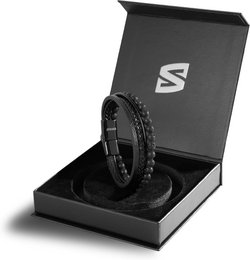 Læderarmbånd "Stone"