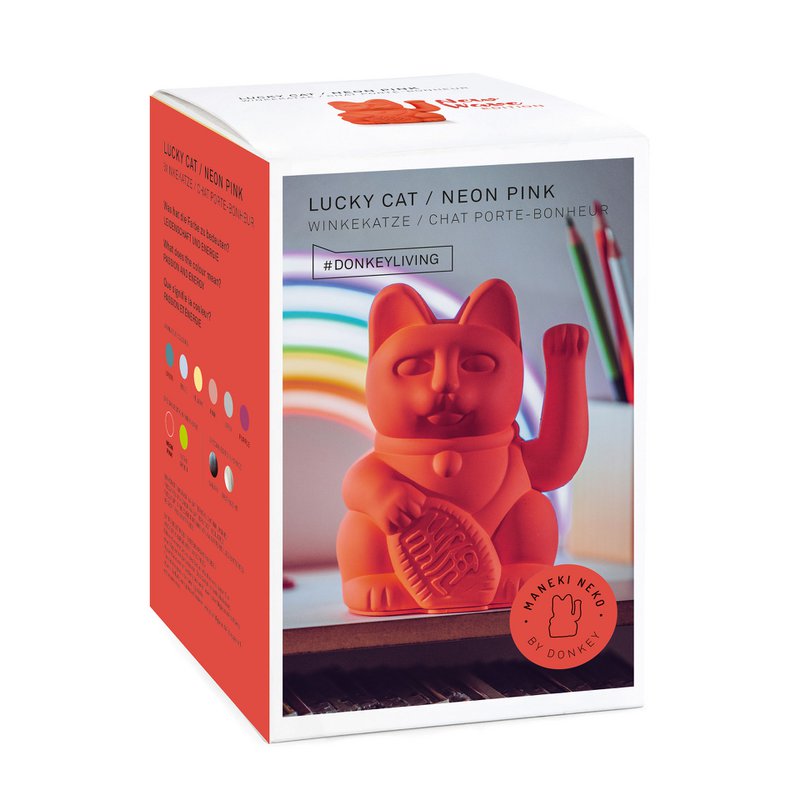 Lucky Cat | Neon oranje