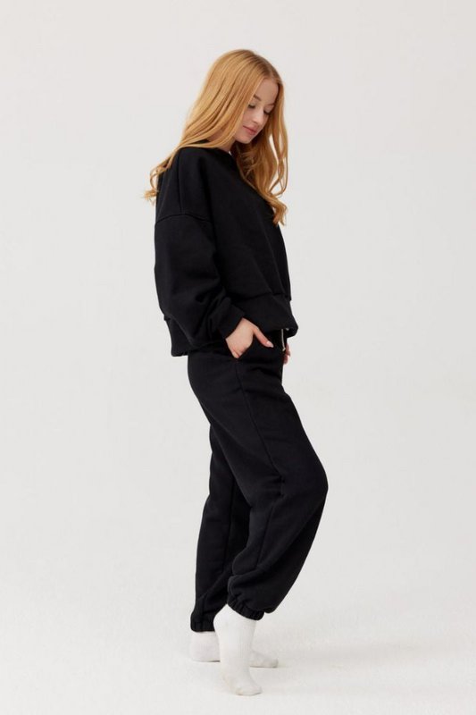 ROSA Herren-Sweatshirt – Baumwolle – Schwarz