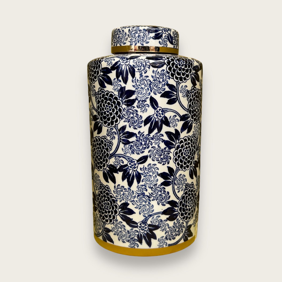 Florero de Porcelana Azul y Blanca (Para Cocina Hogar)