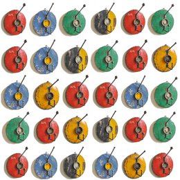Penderie 1 crochet fabriqué à partir de barils de pétrole recyclés upcyclés | Couleurs différentes