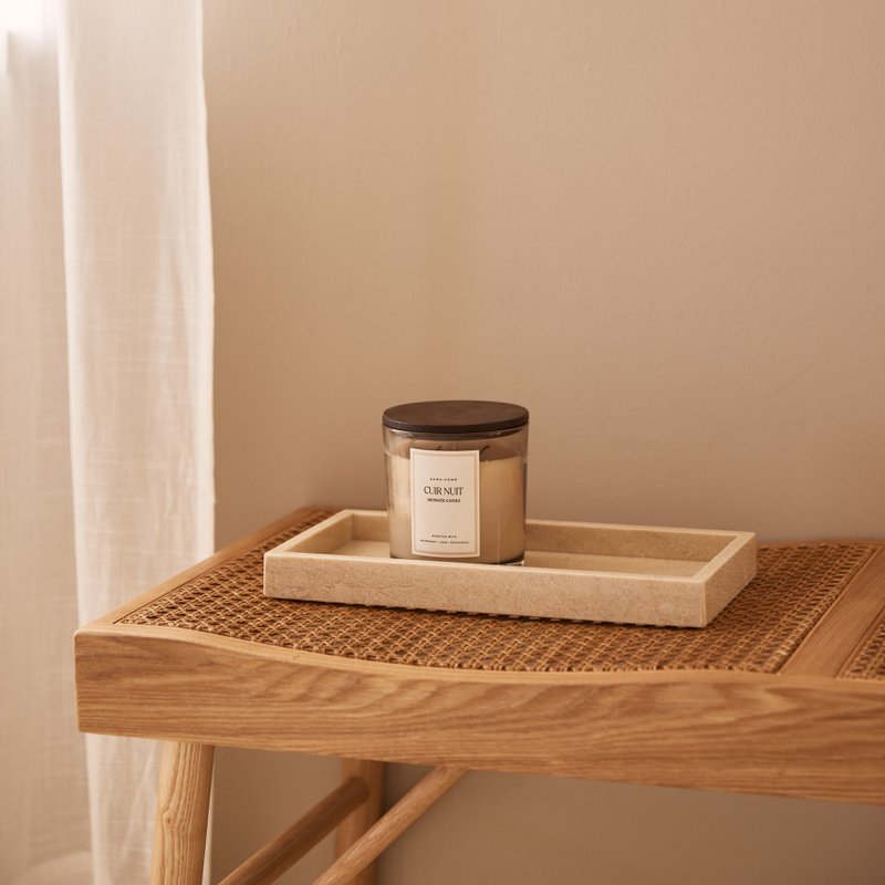 Marmorbakkebakke 15x30cm beige