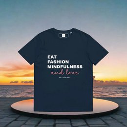 Eat, Fashion Mindfulness and Love Camiseta de algodón orgánico unisex - camiseta unisex