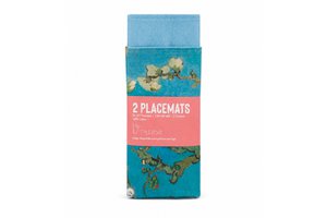 Cotton placemats-set of 2- Vincent van Gogh, Almond Blossom