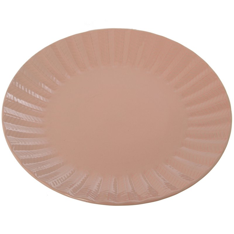 PINK CERAMIC SLAIN PLATE °27X2.8CM CU7320