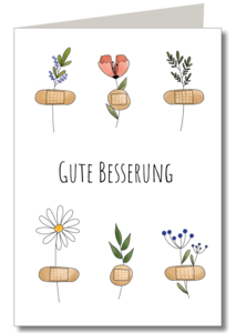 Bloemenlapje Beterschap