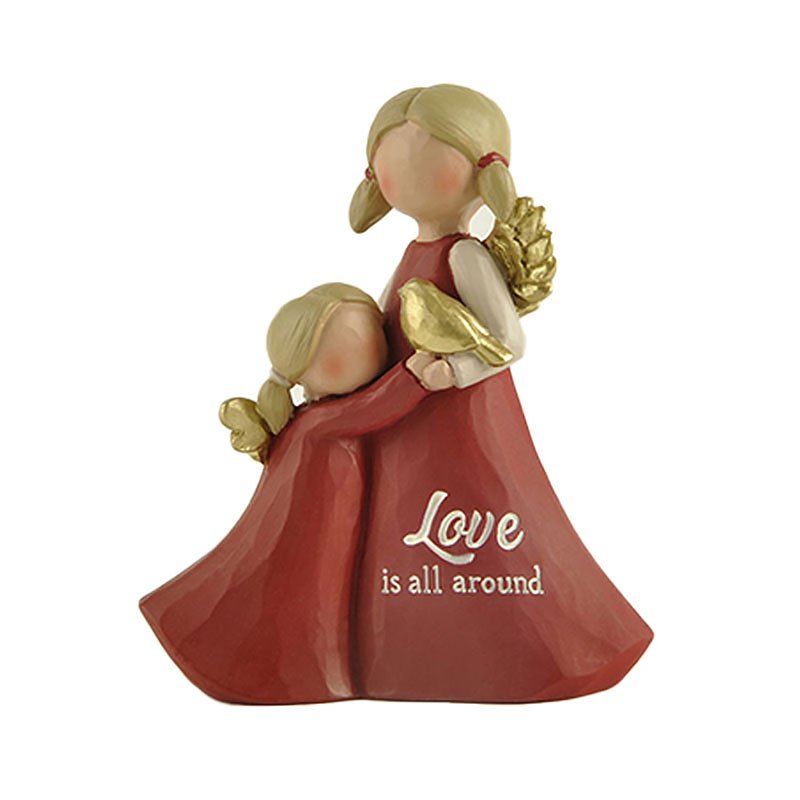 Resin angels Love is all around 9 cm Isabelle Rose
