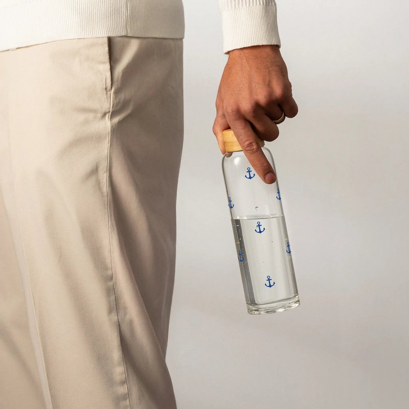 Glass drinking bottle - “Nordic by nature” 0.6l by BELAMY
