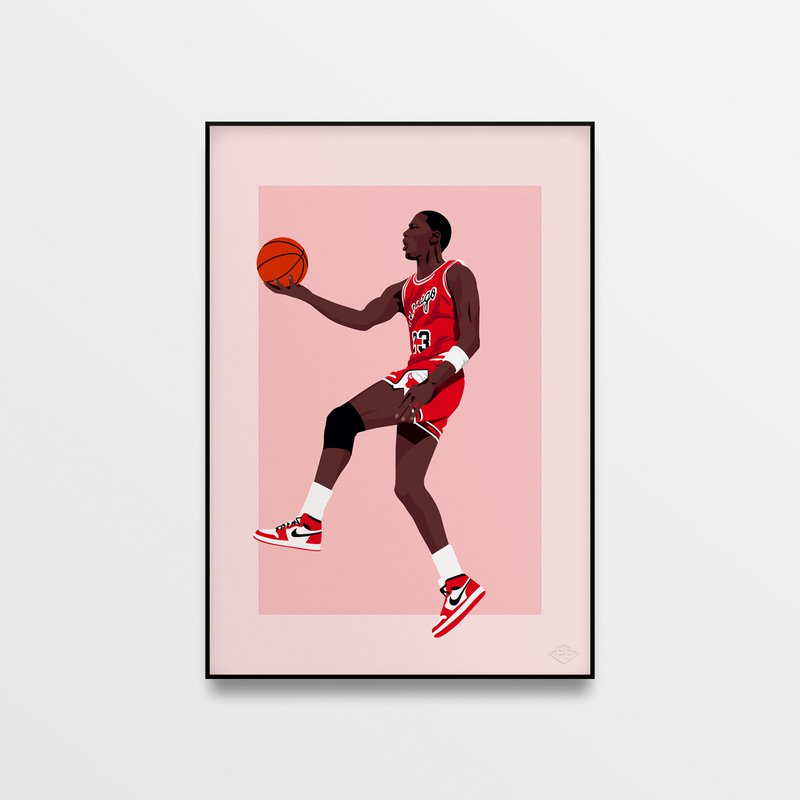 Poster "Michael Jordan" - A4 & 30x40cm - Art print