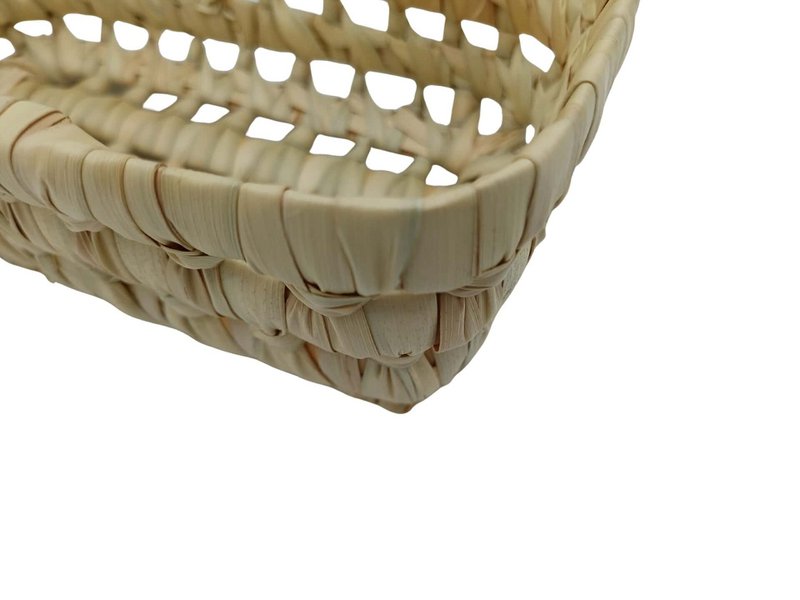 Palmekurv, marokkansk palmekurv, rattanboks, tom lommekurv 20 cm