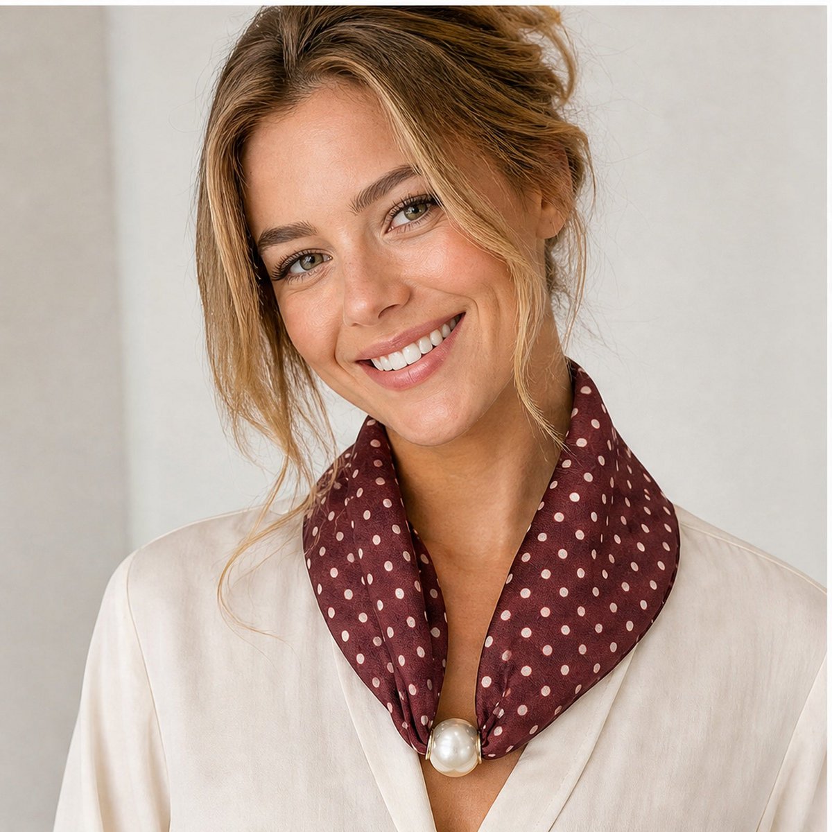 HS Pearl Scarf Dot Print - Multiple Colors