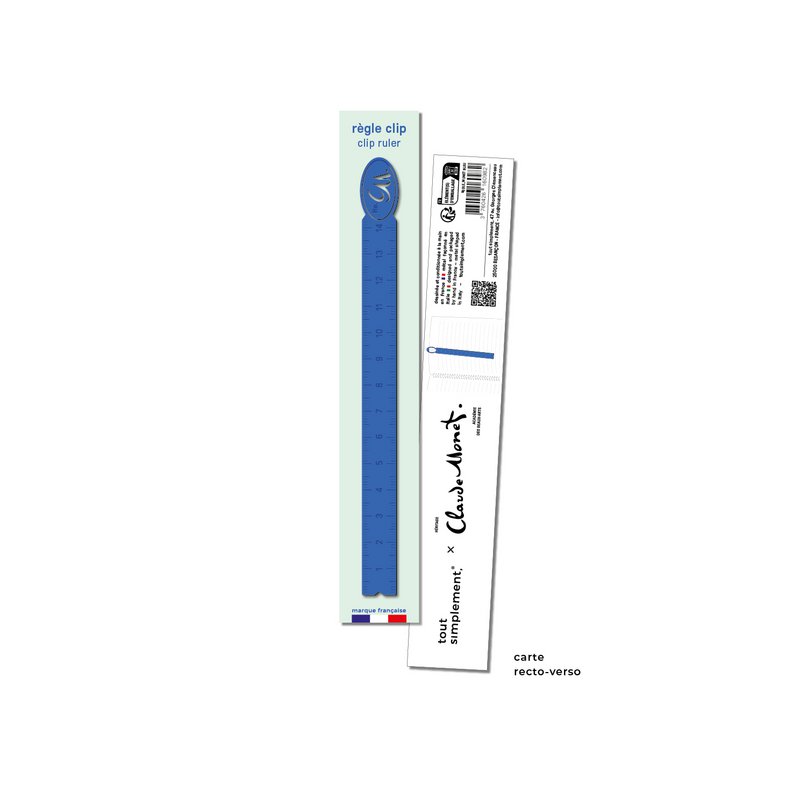 Full display 72 metal rulers Claude Monet