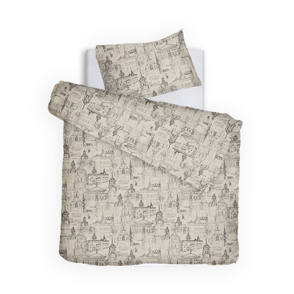 Set biancheria da letto Secret Love Story di Royal Vilnius Almond
