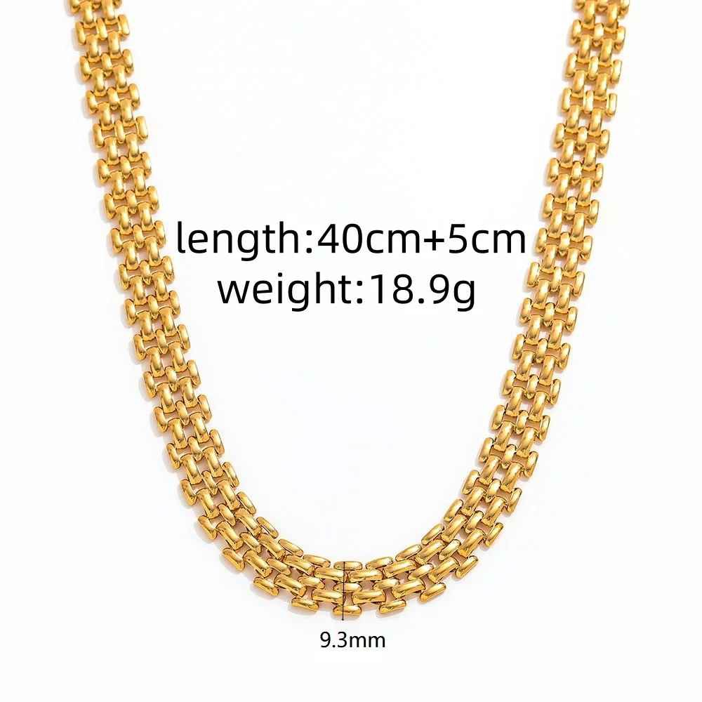 Oliveira – Gold-Silber-Mesh-Choker-Halskette