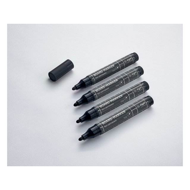 Whiteboardstift Sigel 4x czarny