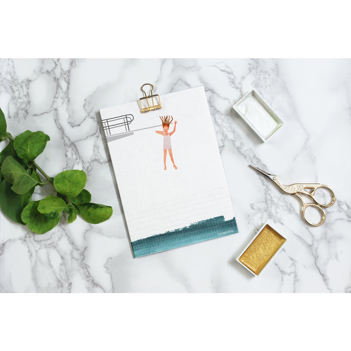 Postkarte "ein Sprung des Glaubens"