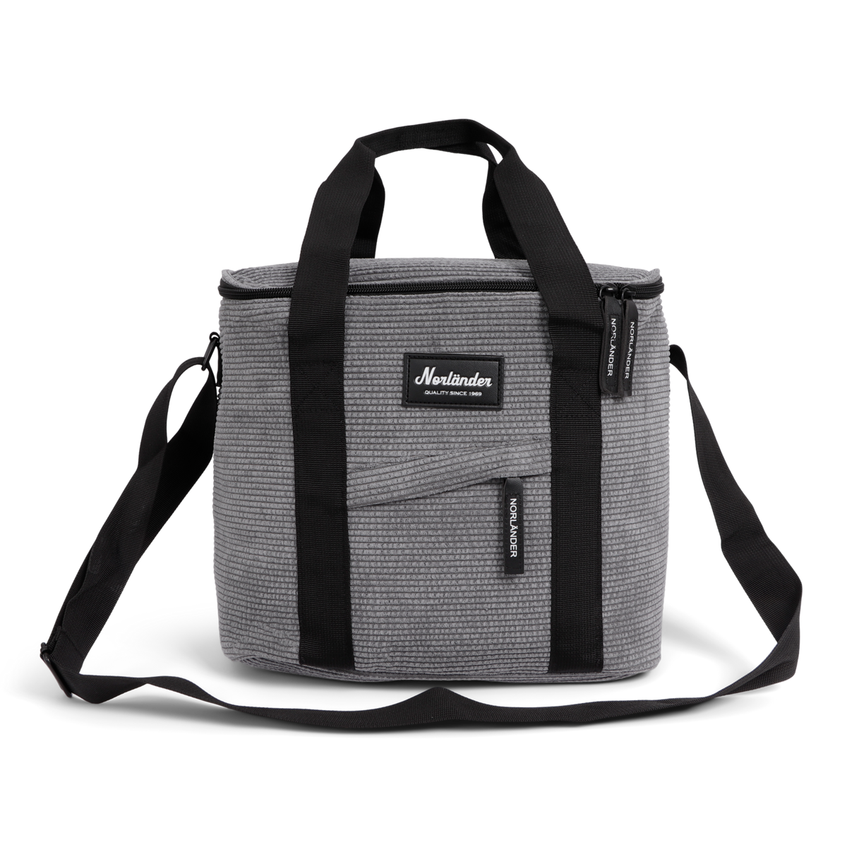 Cooling bag »freezer bag» isolated picnic bag in cord optics »insulation bag» Small cool box with handle and shoulder strap