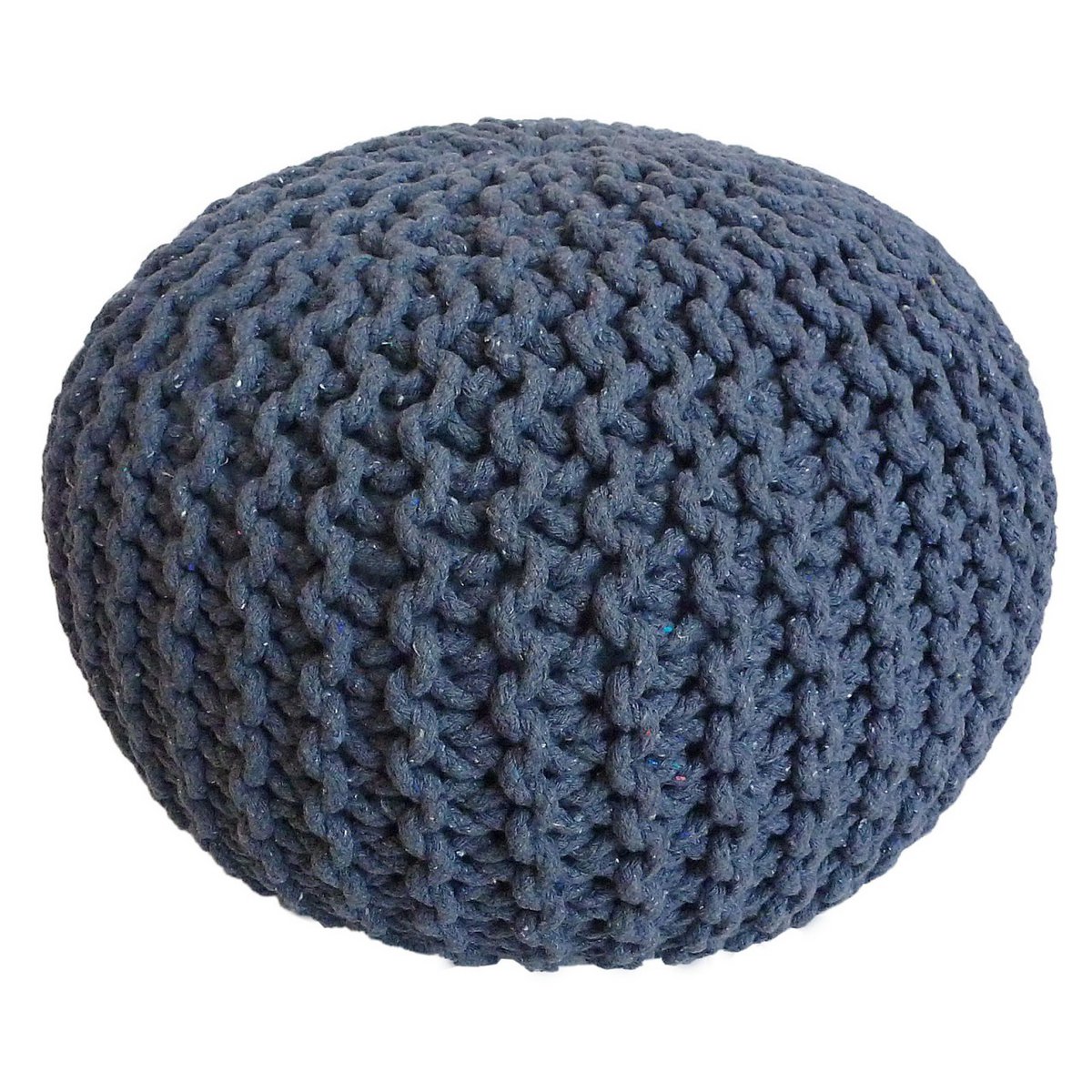 Pouf Ø 55 h 37 h 37 tabouret de tricot siège de planche de sol de pouf durable