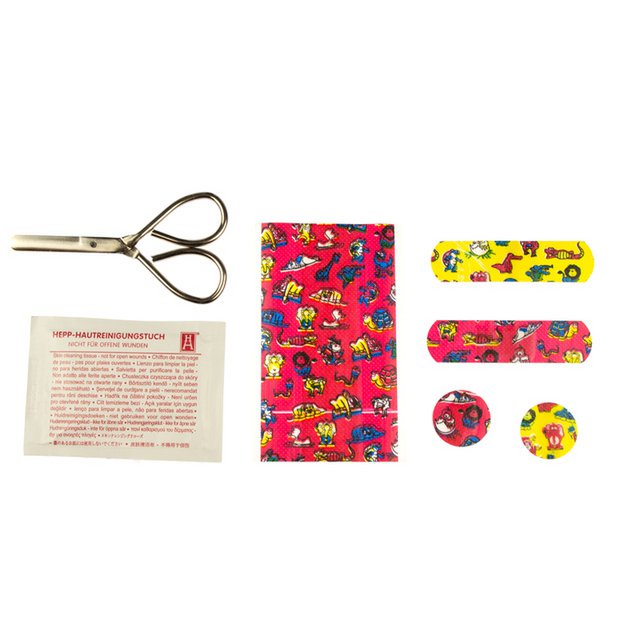 Plasters First Aid Only child ass. 20 strips incl. scissors. 5 different sizes:5x