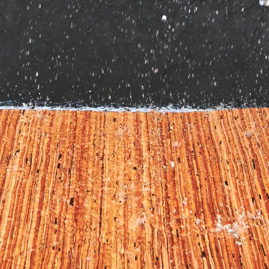 Tapis de douche à base d'écorce de bouleau
