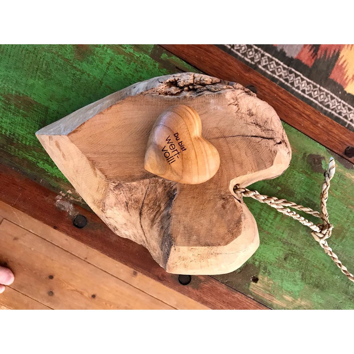 Thankgoods Hand Flatterer Coeur en bois Vous êtes précieux ! comme idée cadeau pour elle et lui !