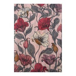 Damen-Baumwollschal mit Blumenmuster ITFUIAHF-25-02