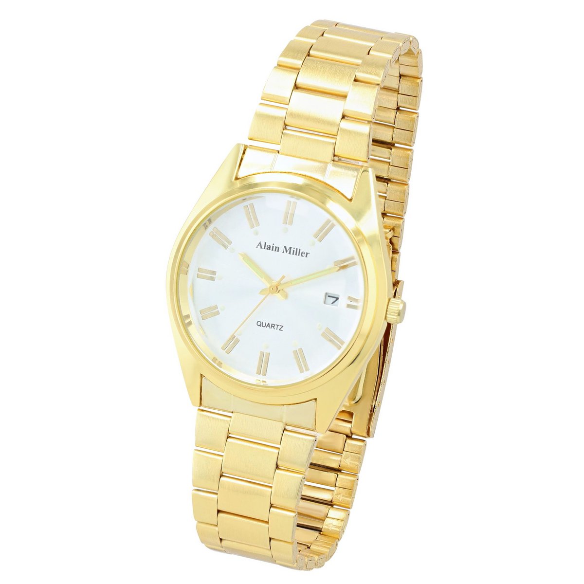 Alain Miller unisex watch with metal strap, Ø 36.5 mm, gold/silver